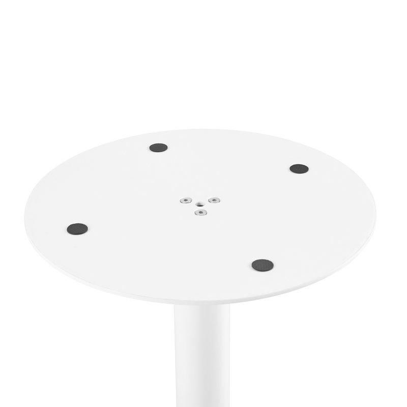 Table de salle à manger ronde, Blanc / blanc