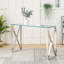 Jacklyn 120cm Glass Top Console Table