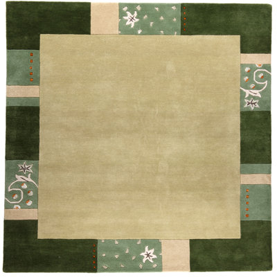 Royal Ganges Handmade Wool Rug in Green