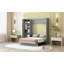 Lit escamotable mural Murphy avec tablettes, garde-robe et lumières DEL-1930767606-1930767607