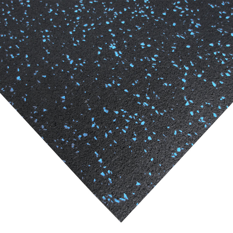 Elephant Bark Recycled Rubber Roll, 144" L x 48" W, Blue Steel
