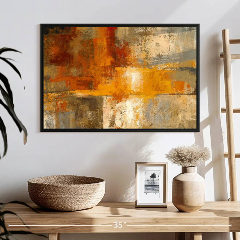 Avery Silver and Amber, 17" H x 25" W