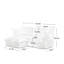 Canapé modulaire 2 places avec housse et repose-pieds convertible-1477600008