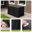 Fire Pit Cover Rectangular Water-resistant Oxford Fabric With Pvc Coating 43’’ L X 24’’ W X 25’’ H Outdoor Fire Pit Table Cover For Rectangular Fire Pit, Black