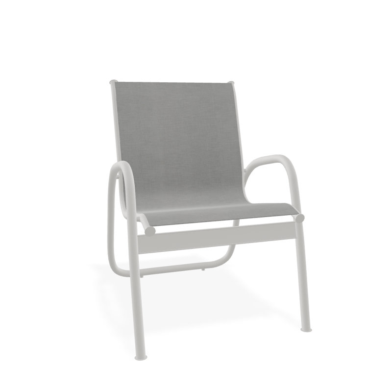 Fauteuil de patio Gardenella, Alliage Sunbrella®, Neige texturée