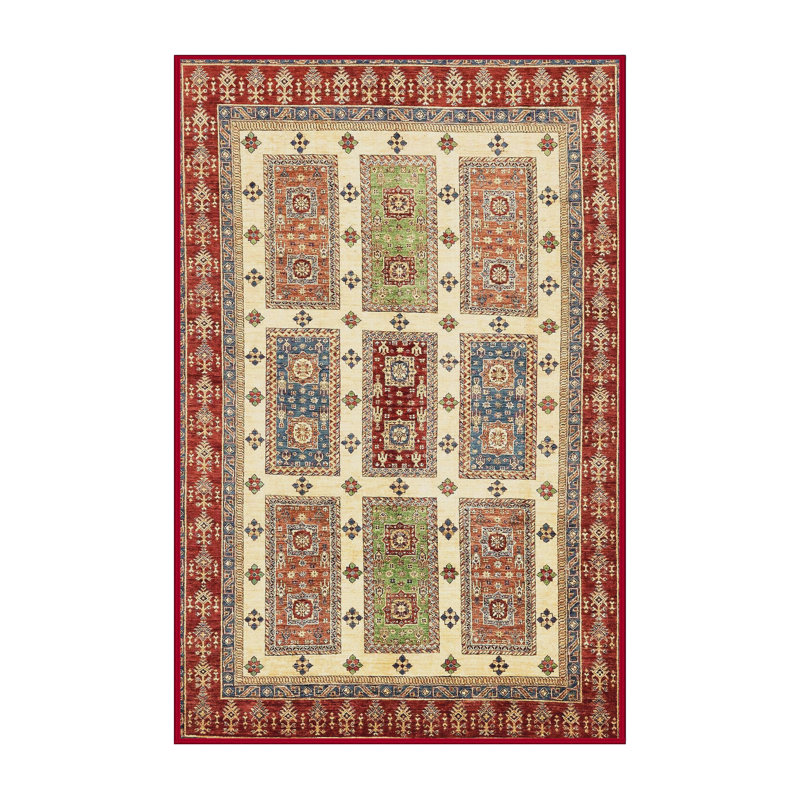 Tapis abstrait moderne 373, Rectangle 7 pi x 9 pi