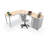 Hierarchy Height Adjustable L-Shape Sit to Standing Teacher Desk-82792545