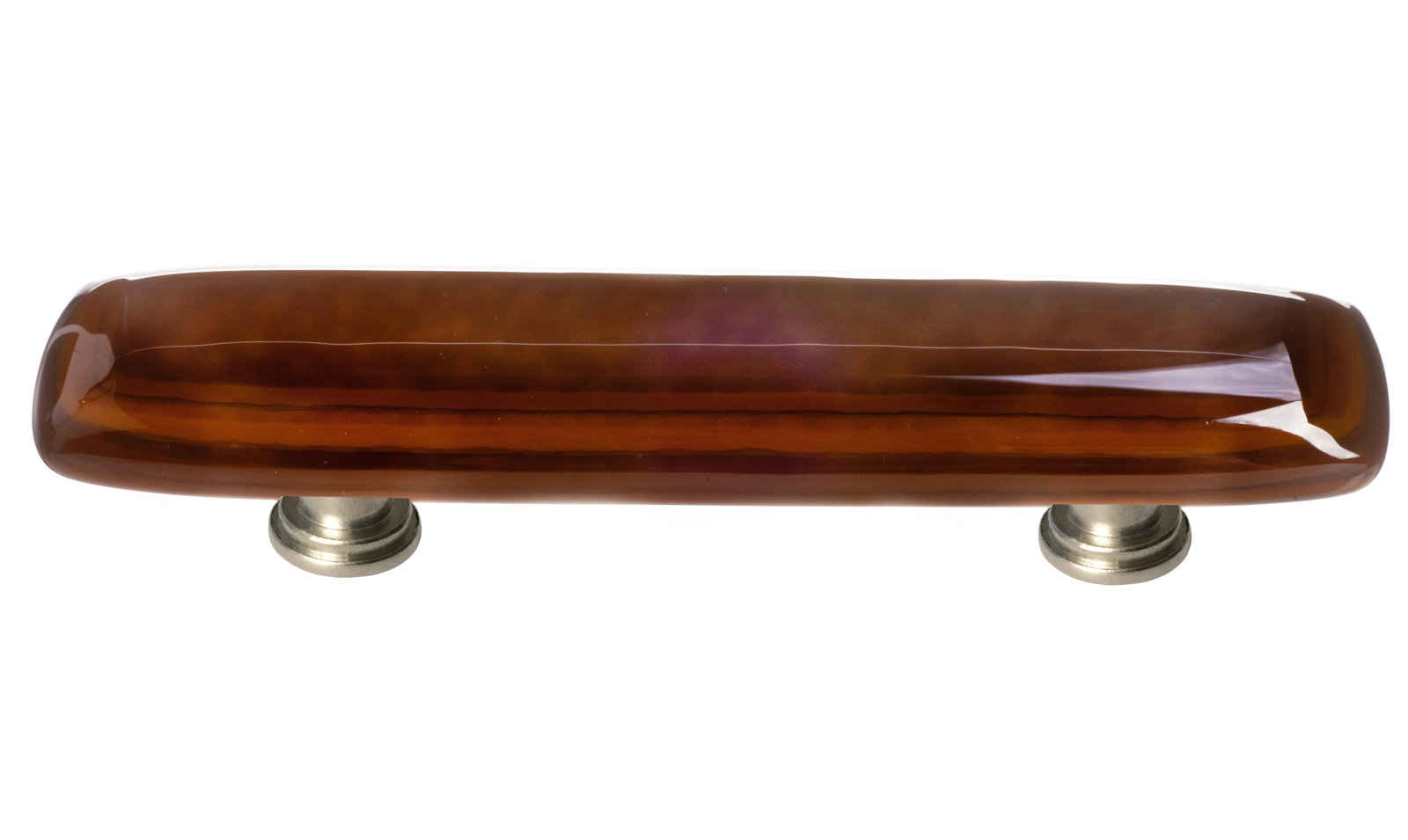 Stratum Bar / Handle Pull Pull, Satin Nickel, Woodland/Umber