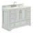 49 " W Freestanding Standard Free Standing 1 Single Vanity Bathroom Vanity With Carrara Marble Top-93359459