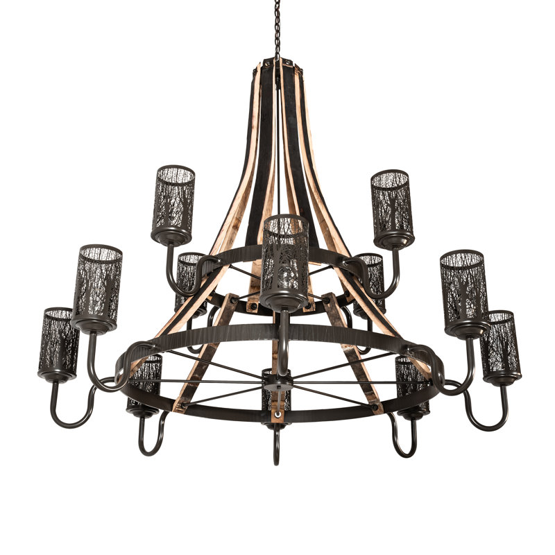 Rustic Lodge 12 - Light Chandelier