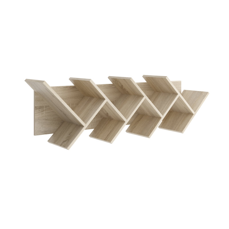 Kuttner 4 Piece Floating Shelf, Oak