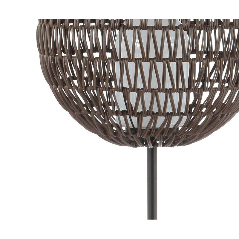 Kittredge 61" Outdoor Woven Globe LED Floor Lamp