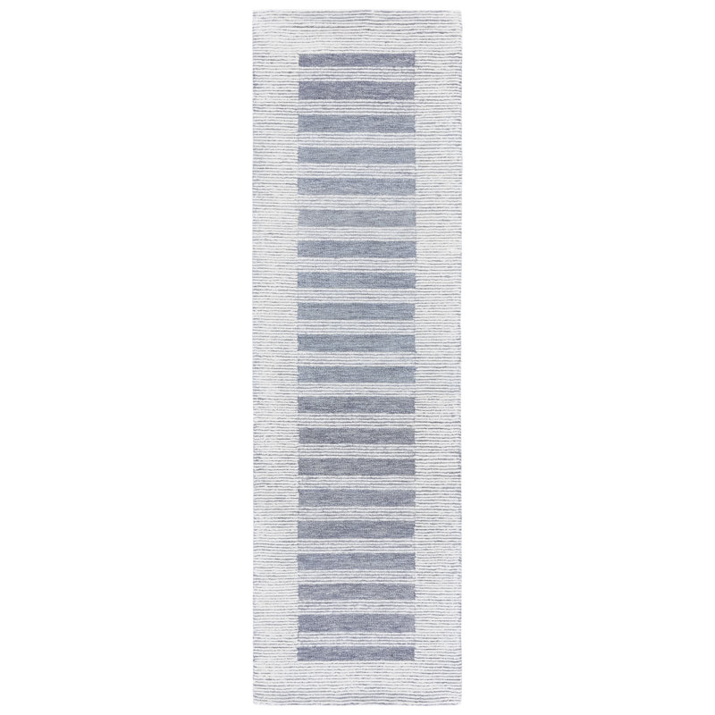 Pine 304 Hand Tufted Wool Pile Striped Rug, Runner 2'3" x 8'