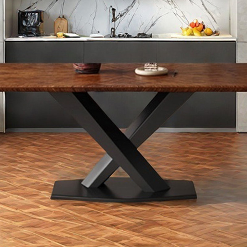 Black Walnut Log Dining Table, 29.92"H x 70.86"L x 35.43"W