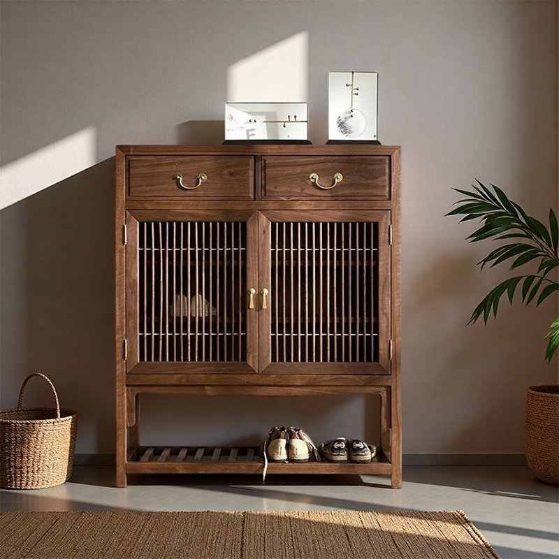 Chinese style storage breathable shoe cabinet