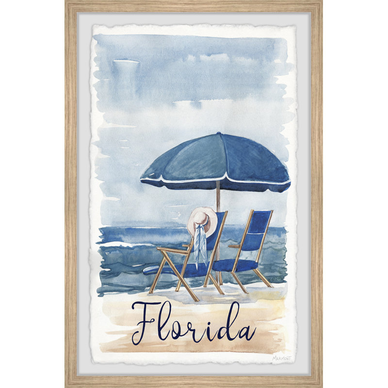Endless Summers in Florida - Cadre photo, reproduction d'art sur papier, H 12 po x l 8 po x P 1,5 po
