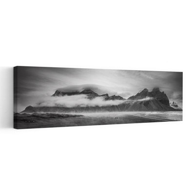 Misty Mountain Coast, art dramatique abstrait contemporain côtier