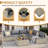 7 Piece Patio Conversation Set with Coffee Table and Cushions-1538385293