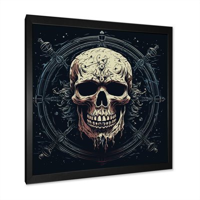 " Jolly Roger Rising Skull Symbol "
