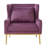 Modern Armchair Accent Chair With Curved Armrests, High-Density Foam, And  Upholstery For Comfortable Seating In Living Rooms And Bedrooms-914339487
