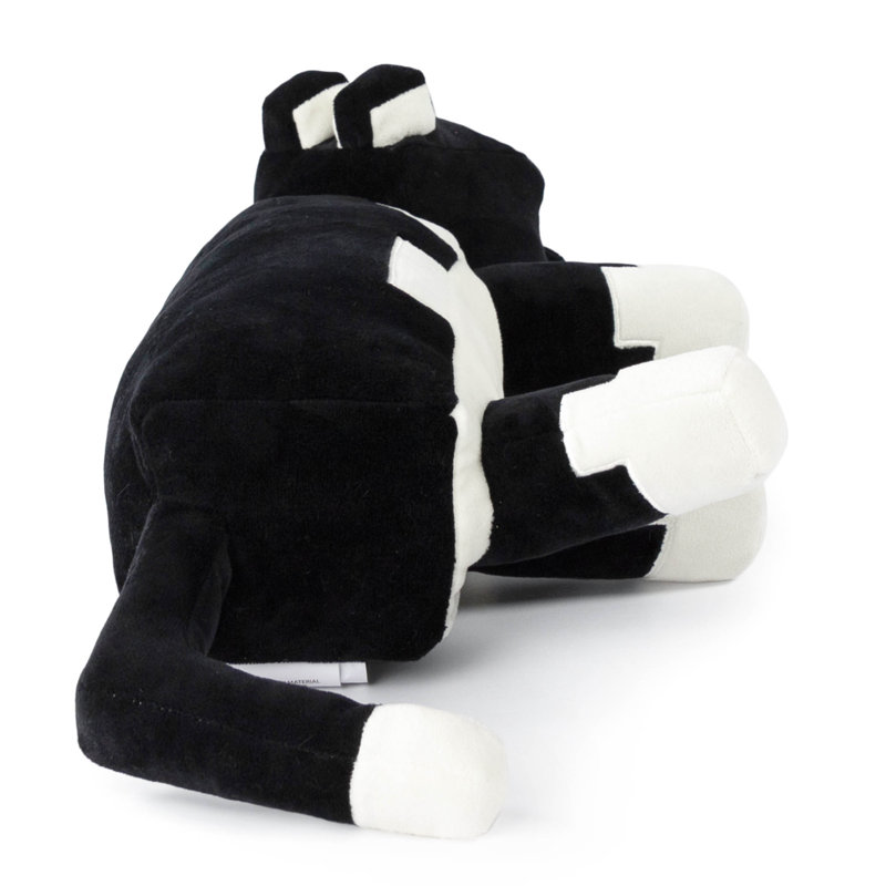 Minecraft Tuxedo Cat Plush Pillow - 40 cm Soft Stuffed Animal