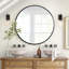 Miroir ovale en métal-579248742-588288149