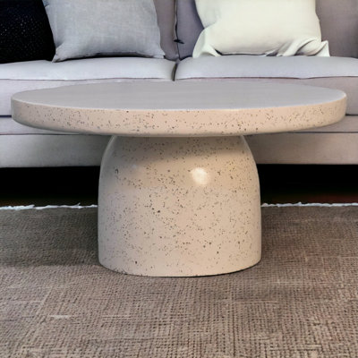 Mhurran Solid Wood Drum Coffee Table