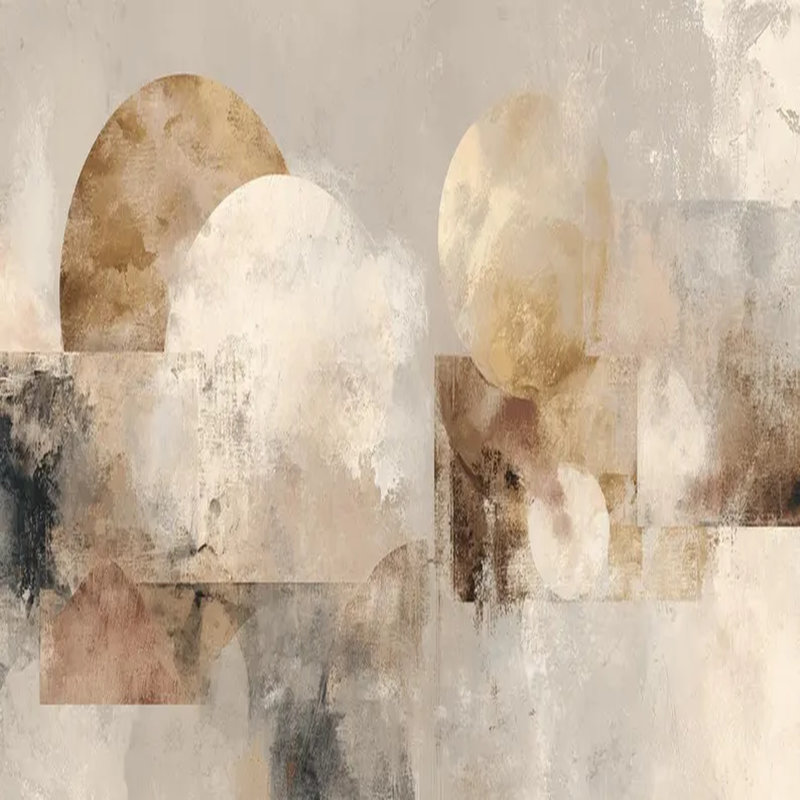 Modern Abstract Geometric Wall Mural, 108" L X 192" W