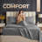 Beddora 4 Piece Bed Sheet Set Titanium – Ultra Soft Double Microfiber, Deep Pocket Fitted Sheet, Wrinkle & Fade Resistant, Hotel Quality Bedding, Breathable & Durable-126702187-126702191