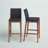 Upholstered Counter Stool with Solid Wood Frame-911119225-823577230