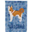 Caniche en polyester à 2 côtés 40 x 28 po standard welcome drapeau maison-957493124