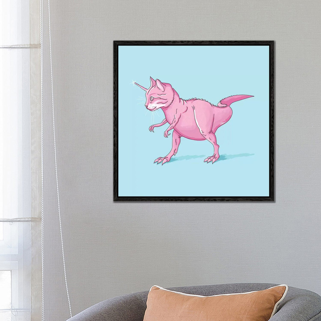 Caticorn Rex von Lostanaw - Galerie-verpackte Leinwand Giclée auf Leinwand