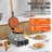 Commercial Bubble Waffle Maker Egg Pancake Baker Machine 1400W Non-Stick