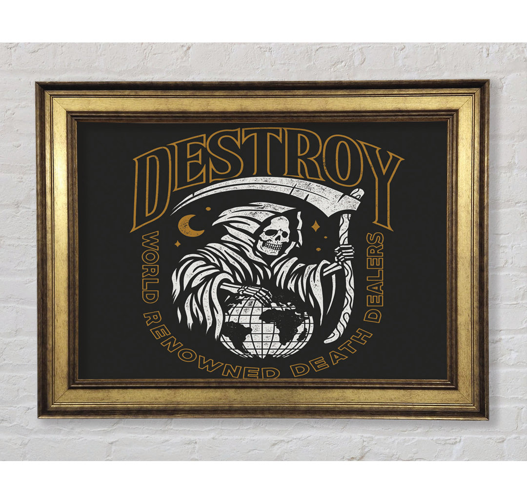 Destroy Tattoo - Einzelner Bilderrahmen Kunstdrucke