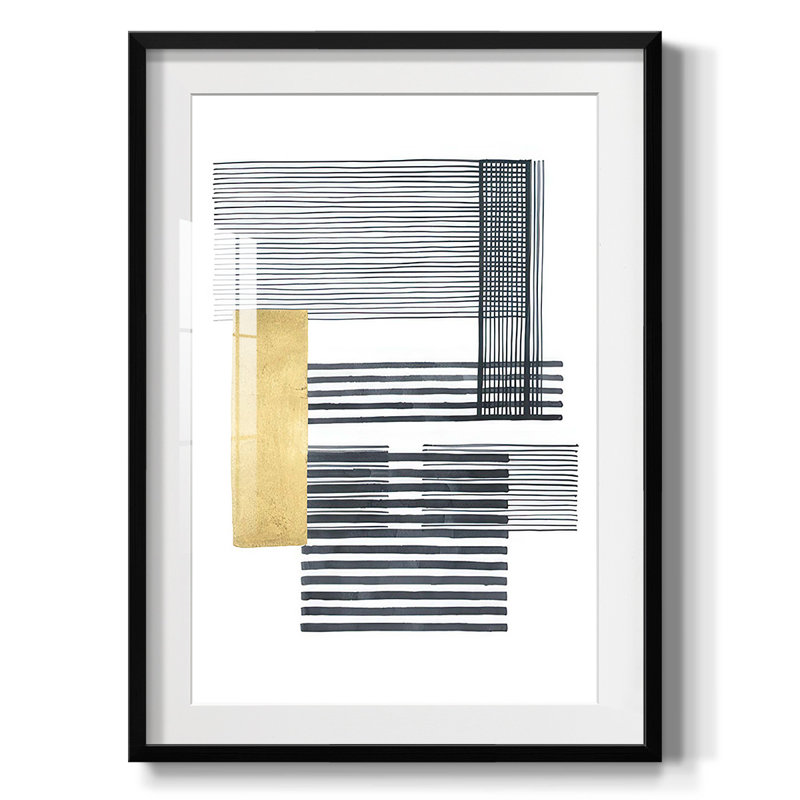 Boxed Plaid II -Framed Print