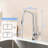 Professional Kitchen Faucet with 3 Function 360 Spraye & One Touch Switching-119222594