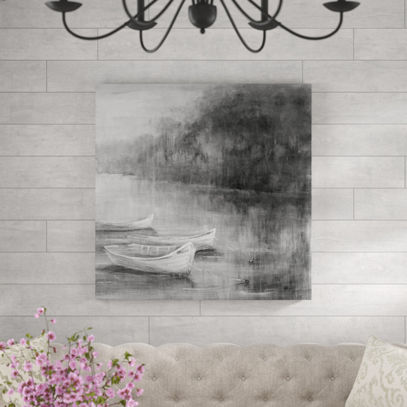 «Twilight Cove» par F. Elizabeth Douglass - peinture, H 30 po x l 30 po x P 1,5 po, Plexi