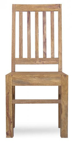 Donoghue 45cm H Solid Wood Slat Back Side Chair, Teak