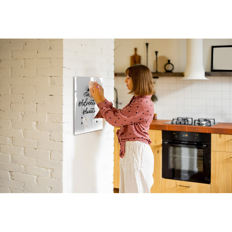 Magnetic Memo Board Whiteboard - 40 x 60cm - Includes Marker and Magnets - Adventure