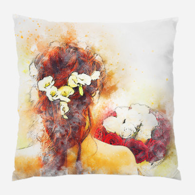 Outdoor Reversible Throw Pillow
