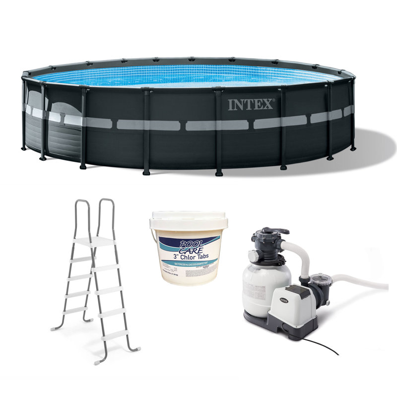 Intex Rectangle Hard Sided Pool 52 H x 216 W x 216 L