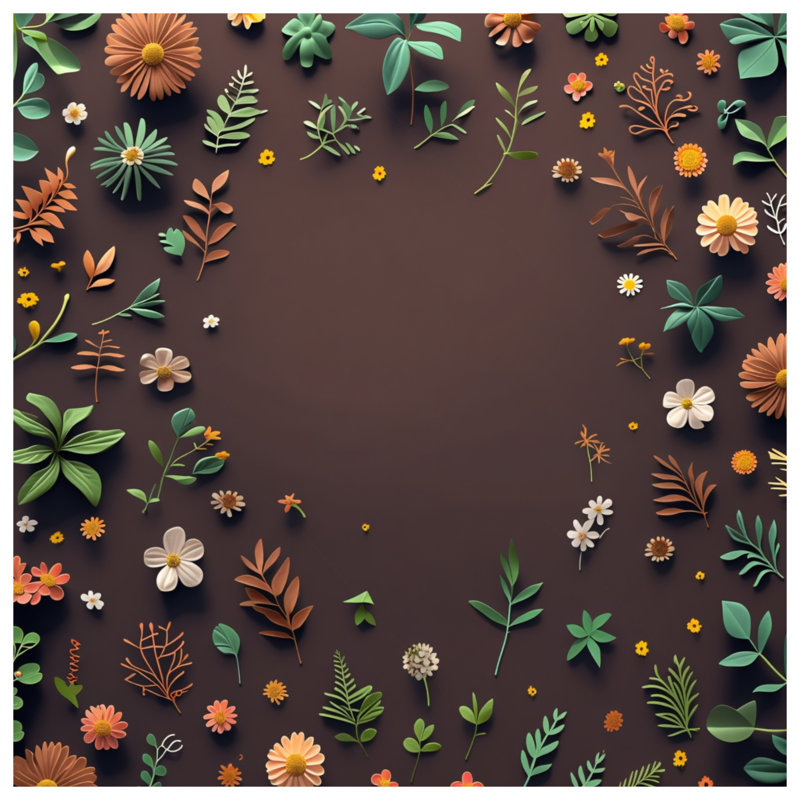 Tapis de bain floral, L 34 po x L 21 po