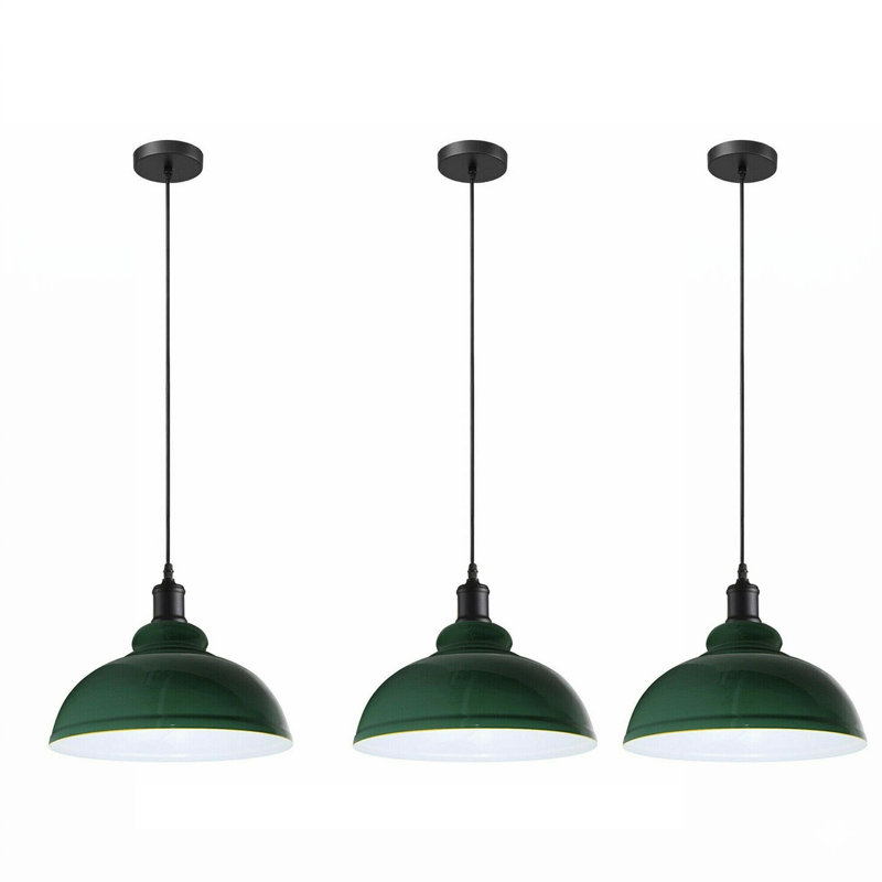 1 - Light Dome Pendant, No, Green