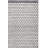 Kilim Flat Weave Wool/Cotton Geometric Rug in Ivory/Black-562176928