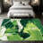 1PC Abstract Thick Green White Oil Painting Impasto Texture area rugs for Living Room, Soft and Comfortable, Suitable for all seasons, easy-to-maintain, machine washable Indoor floor mat, Under Table Farmhouse suitable for dining room, bedroom,-1391902651