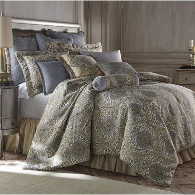 Mitford Polyester Machine Woven Damask Duvet Cover