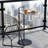 24" Modern Industrial C-Shaped End Table with Removable Silver Tray Top