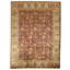 Hand Knotted Wool Area Rug in Red And Cream