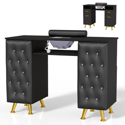 Bureau de réception en bois avec tiroir Modern