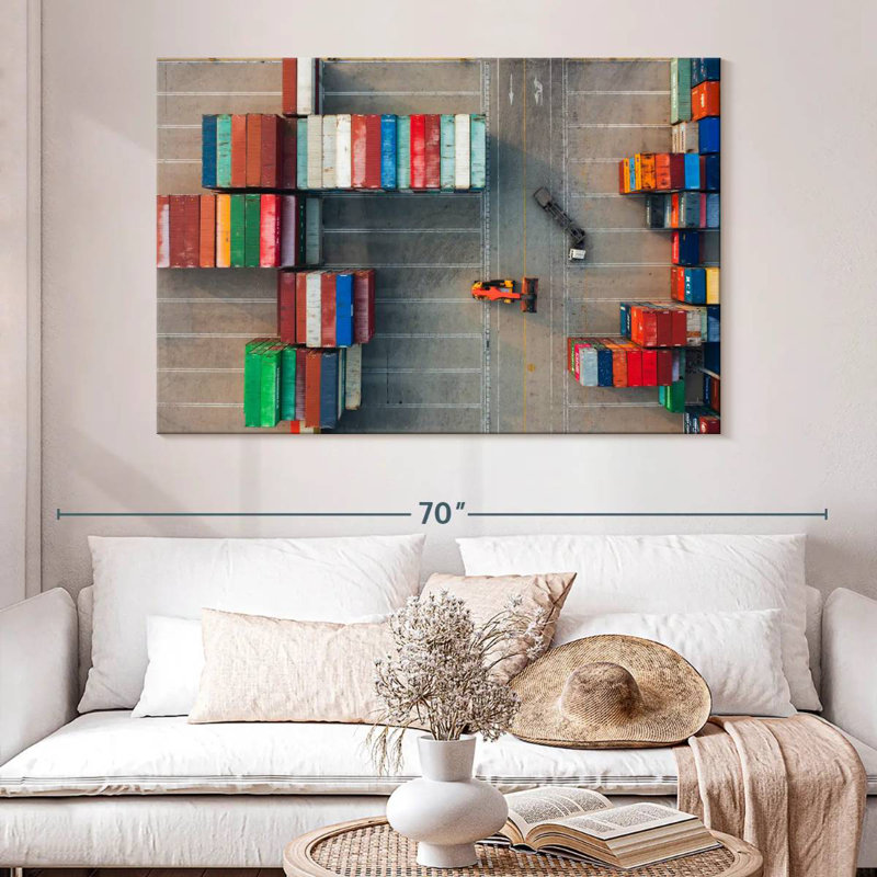 Mehar Freight Yard II, 34" H x 51" W